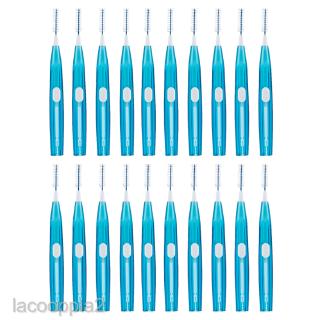 [LACOOPPIA2] 20 Pieces Soft Interdental Brushes Teeth Crowns Cleaner Stains Remover Toothpick