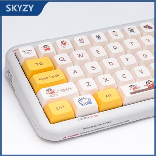 Crayon Shin-chan Keycaps XDA Profile อะนิเมะญี่ปุ่นน่ารัก PBT Dye Sub แป้นพิมพ์เครื่องกล Keycap