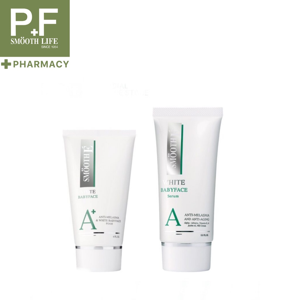 SMOOTH E ANTI - MELASMA & WHITE BABYFACE FOAM