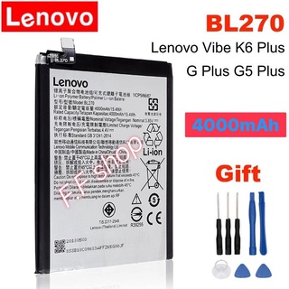 แบตเตอรี่ Lenovo K6 Note / K6 Plus / K8 Note / K8 Plus BL270 4000mAh พร้อมชุดถอด ประกัน 3 เดือน