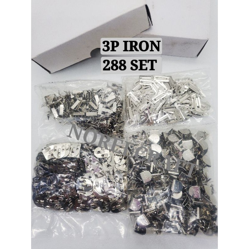 3P 288SET HOOK IRON / TIGA KAKI CANGKUK IRON