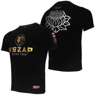 Vszap เสื้อยืดแขนสั้น พิมพ์ลายมวยไทย MMA สําหรับผู้ชาย