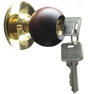 ลูกบิดทั่วไป SOLO 2286WA หัวกลม WOOD KNOB SOLO 2286WA WOOD KNOB ENTRANCE KNOB