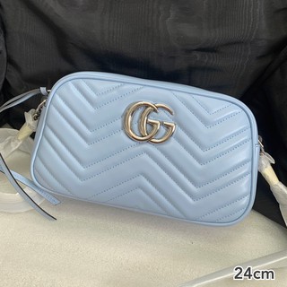 ถูกที่สุด ของแท้ 100% Gucci GG marmont camerabag 24 cm.