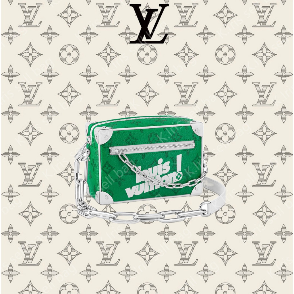 Louis Vuitton/ LV/ MINI SOFT TRUNK กระเป๋าถือ สีเขียวพิเศษ