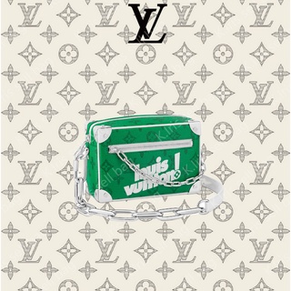Louis Vuitton/ LV/ MINI SOFT TRUNK กระเป๋าถือ สีเขียวพิเศษ