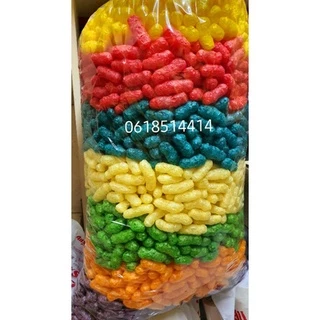 อาหารปลาข้าวโพดหลากสีขนาดไซต์20×43(มี7-8สี) 2-2.5โล