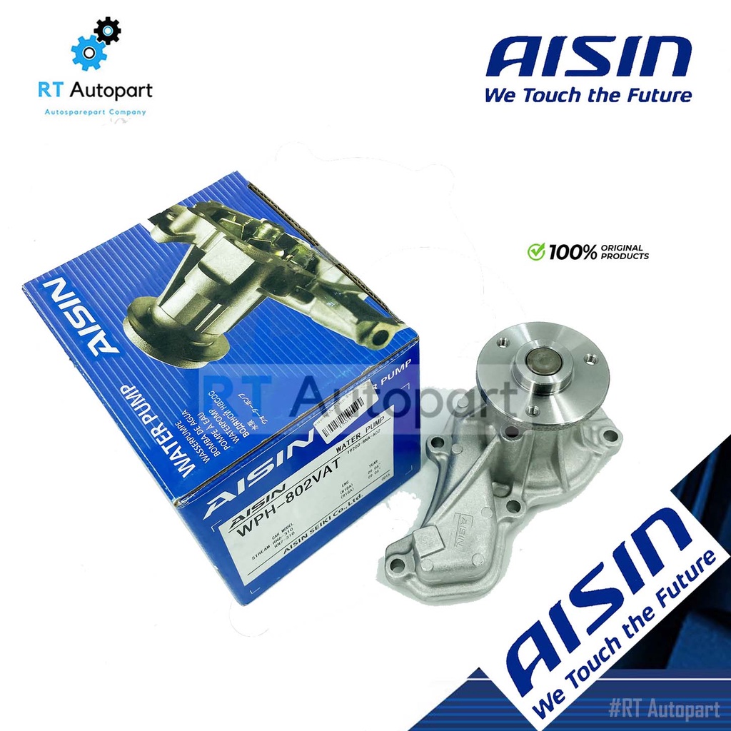 Aisin ปั๊มน้ำ Honda Civic FD 1.8 ปี06-11 Stream​ | 19200-RNA-A02 ปั้มน้ำ WPH802VAT