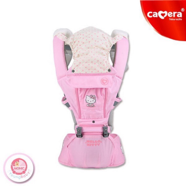 CAMERA เป้อุ้มเด็กนั่งได้ คาดเอว 021 HipSeat ลาย Kitty & Daniel ลิขสิทธิ์แท้ Sanrio