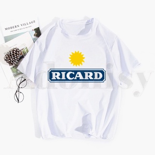 เสื้อยืด พิมพ์ลายกราฟฟิค Ricard สไตล์ฮาราจูกุ วินเทจS-5XL