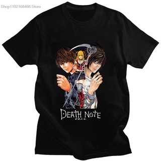 เสื้อยืดพิมพ์ลายแฟชั่น เสื้อยืดแขนสั้น ผ้าฝ้าย 100% พิมพ์ลายอนิเมะ Yagami Misa And Lawliet สไตล์ญี่ปุ่น คลาสสิก สําหรับผ