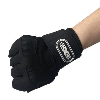 ถุงมือฟิตเนส ถุงมือออกกำลังกาย ถุงมือยกน้ำหนัก ถุงมือยกเวท Fitness Glove Sports Gloves สีดำ