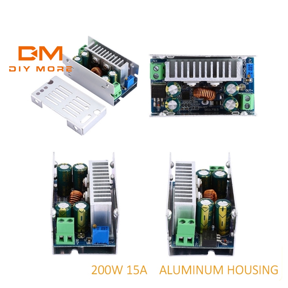 DIYMORE โมดูลแปลง 200W 15A DC-DC 8-60V To 1-36V Synchronous Buck Step - Downโมดูล Synchronous
