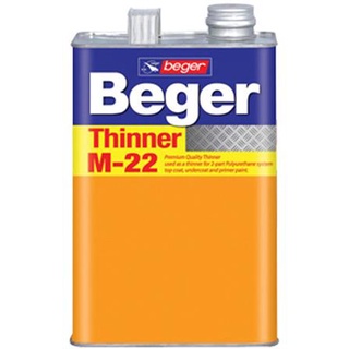 FREE HOME ทินเนอร์ BEGER-M22 1/4GL น้ำยาทำละลาย ตัวทำละลาย สารทำละลาย