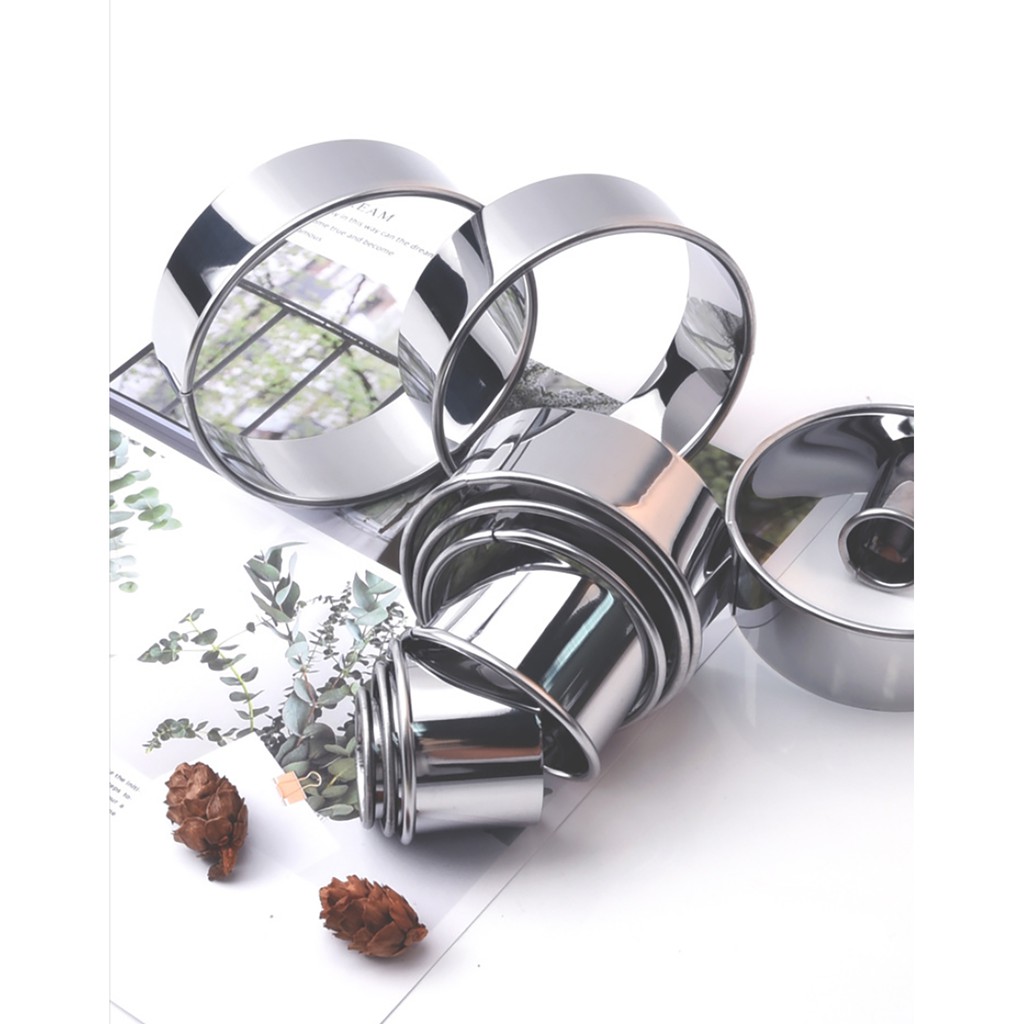 HOMEBERG ชุด พิมพ์ขนม แม่พิมพ์ทำขนม วงกลม 11ชิ้น พิมพ์ทำขนม พิมพ์กดคุกกี้ พิมพ์เค้ก พิมพ์คุ้กกี้ อุปกรณ์เบเกอรี cookies - รูปที่ 3