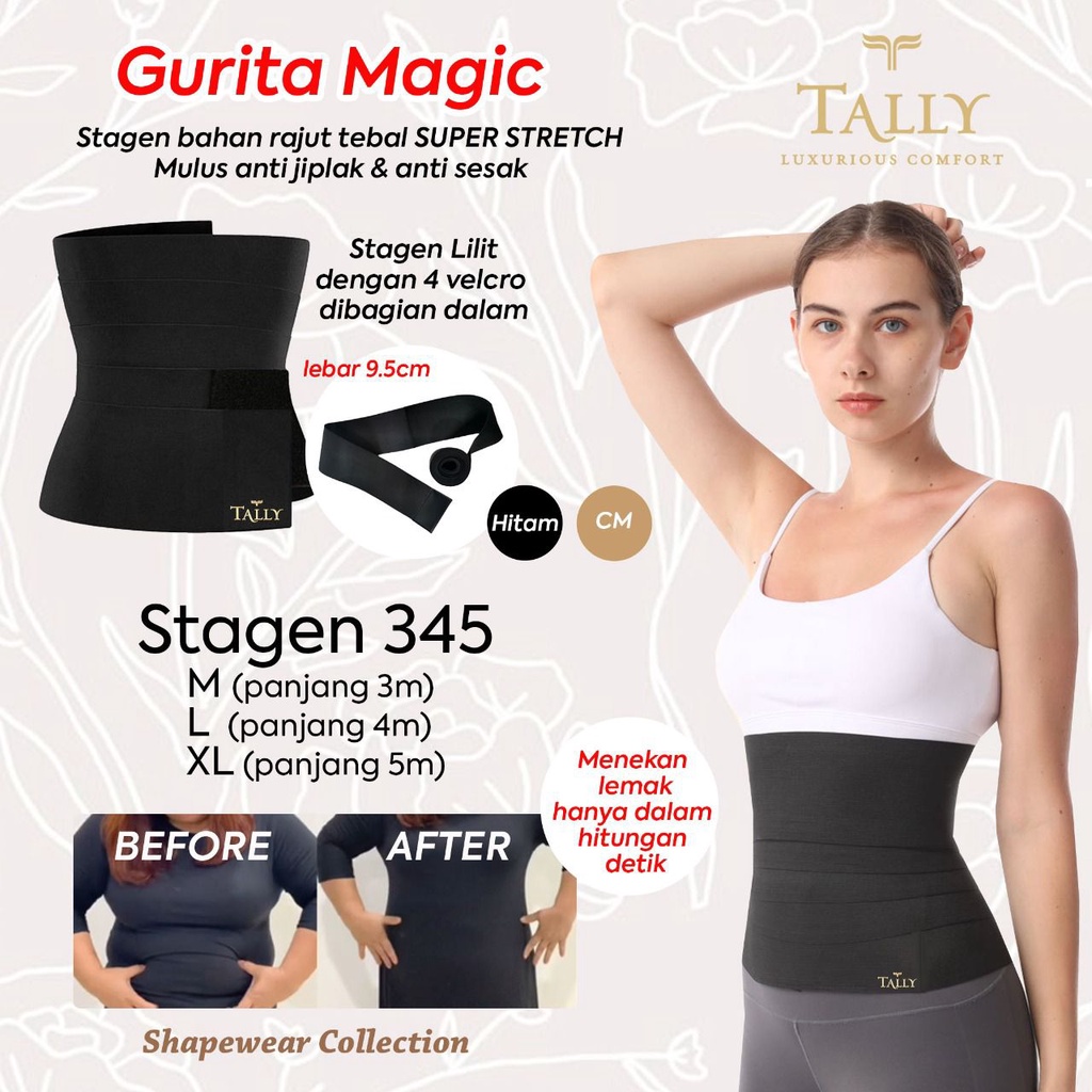 Super Elastic Wrap Corset 3M, 4M, 5M Tally / หลังคลอดยืด Wrap Corset / Tally 345 ท้องกระชับสัดส่วน W