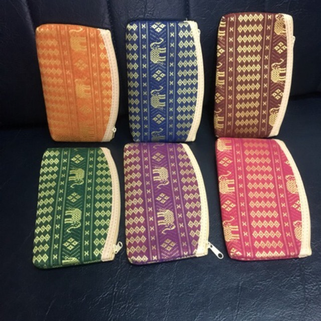 กระเป๋าสตางค์ กระเป๋าลายช้าง สตางค์ใหญ่