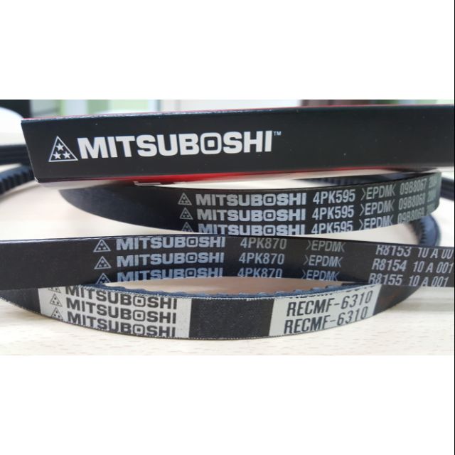 สายพานพัดลม Proton Saga 1.5 Mitsuboshi จากประเทศญี่ปุ่น คุณภาพญี่ปุ่น 4pk595, 4pk870, 6310