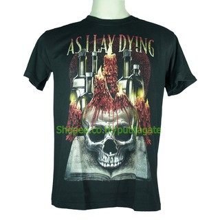 เสื้อวง As I Lay Dying เสื้อไซส์ยุโรป แอส ไอ เลย์ ดายอิ้ง PTA1367 เสื้อยืดแฟชั่นวงดนตรี