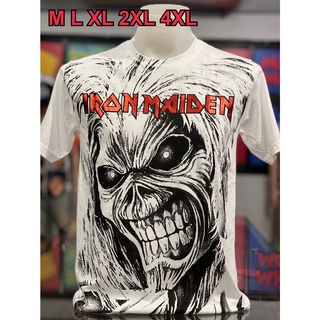 เสื้อวง Iron Maiden  แขนสั้น ผ้าคอตตอน100 % ป้าย Ultegra