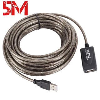 USB 2.0 extension cable 20 M/10 M/5 M/15 M/30 M ชายหญิง Active Repeater Extender Cable สาย USB อะแดปเตอร์