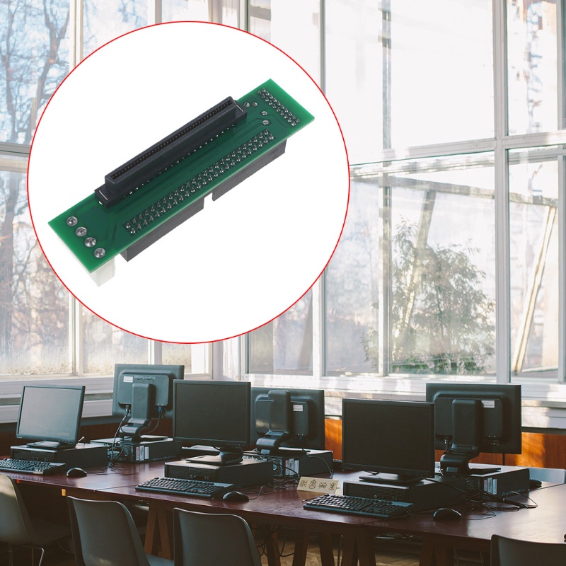 Bt SCSI SCA 80 PIN ถึง 50 PIN SCSI อะแดปเตอร์ SCA 80 PIN ถึง SCSI IDE 50 Hard Disk อะแดปเตอร์แปลง Adaptor