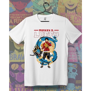 ❀BAJU MONKEY D.LUFFY ONE PIECE อะนิเมะเสื้อยืดอะนิเมะ BAJU / UNISEX TEE 100% พิมพ์ 3D เสื้อยืด LxL