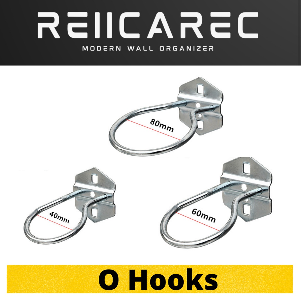 เหล็ก Pegboard ตะขอสารพันรูสี่เหลี่ยม