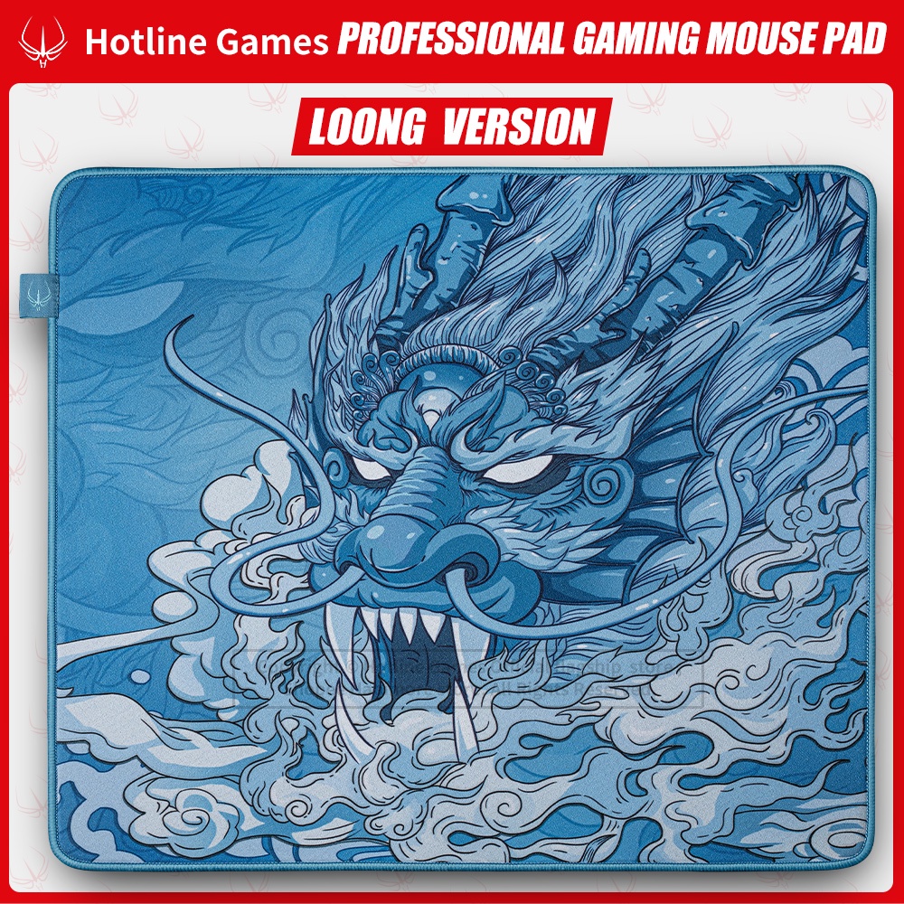 Hotline Games Gaming Mouse Pad T-series Chinese Dragon LOONG (40cm×45cm) ,Smooth Surface,Stitched Edges,Non-Slip Base Mousepad