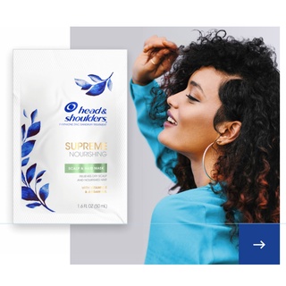 แชมพู ดีท็อกฟื้นฟูผมให้แข็งแรง + วิตามิน อี จำนวน 1 ชิ้น Head &amp; Shoulders SUPREME NOURISHING HAIR &amp; SCALP MASK