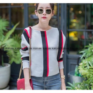 เสื้อไหมพรมแขนยาว ผ้าหนานิ่ม