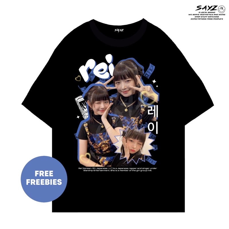 เสื้อยืดผ้าฝ้ายCOTTON เสื้อยืด พิมพ์ลาย Yujin Wonyoung Rei Leeseo Gaeul | เสื้อเชิ้ต Ive | เสื้อเชิ้