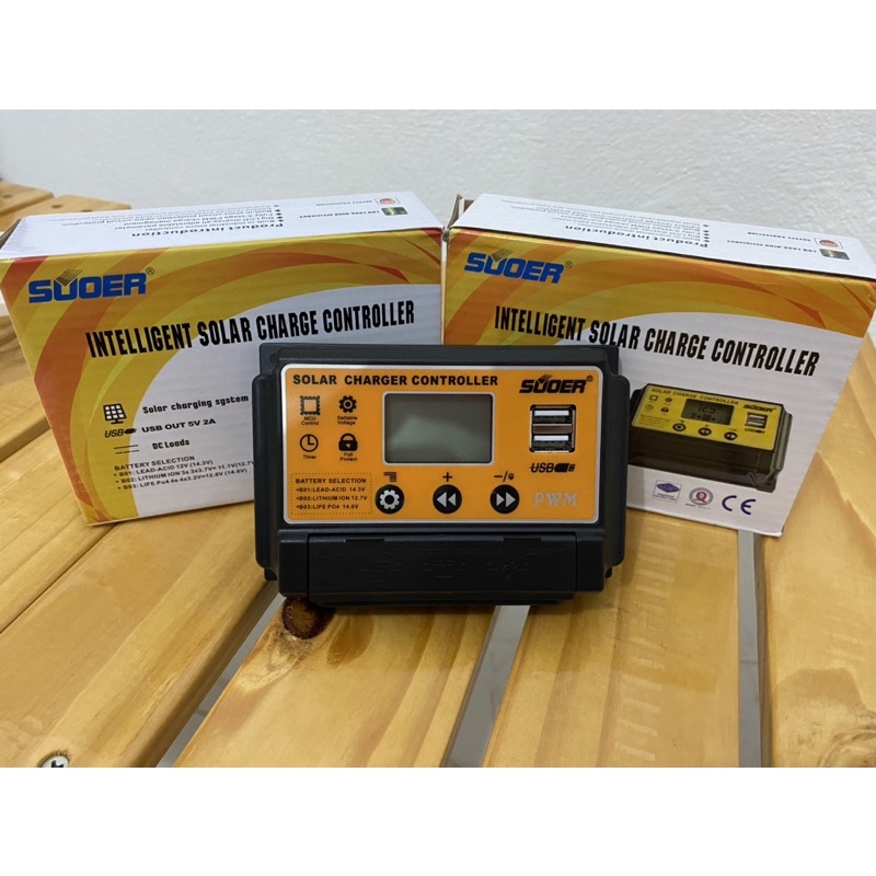 control charger suoer ขนาด 10A 20A 30A ควบคุมการ charger solarcell pwm  โซล่าร์ชาร์จเจอร์ PWM  SUOER