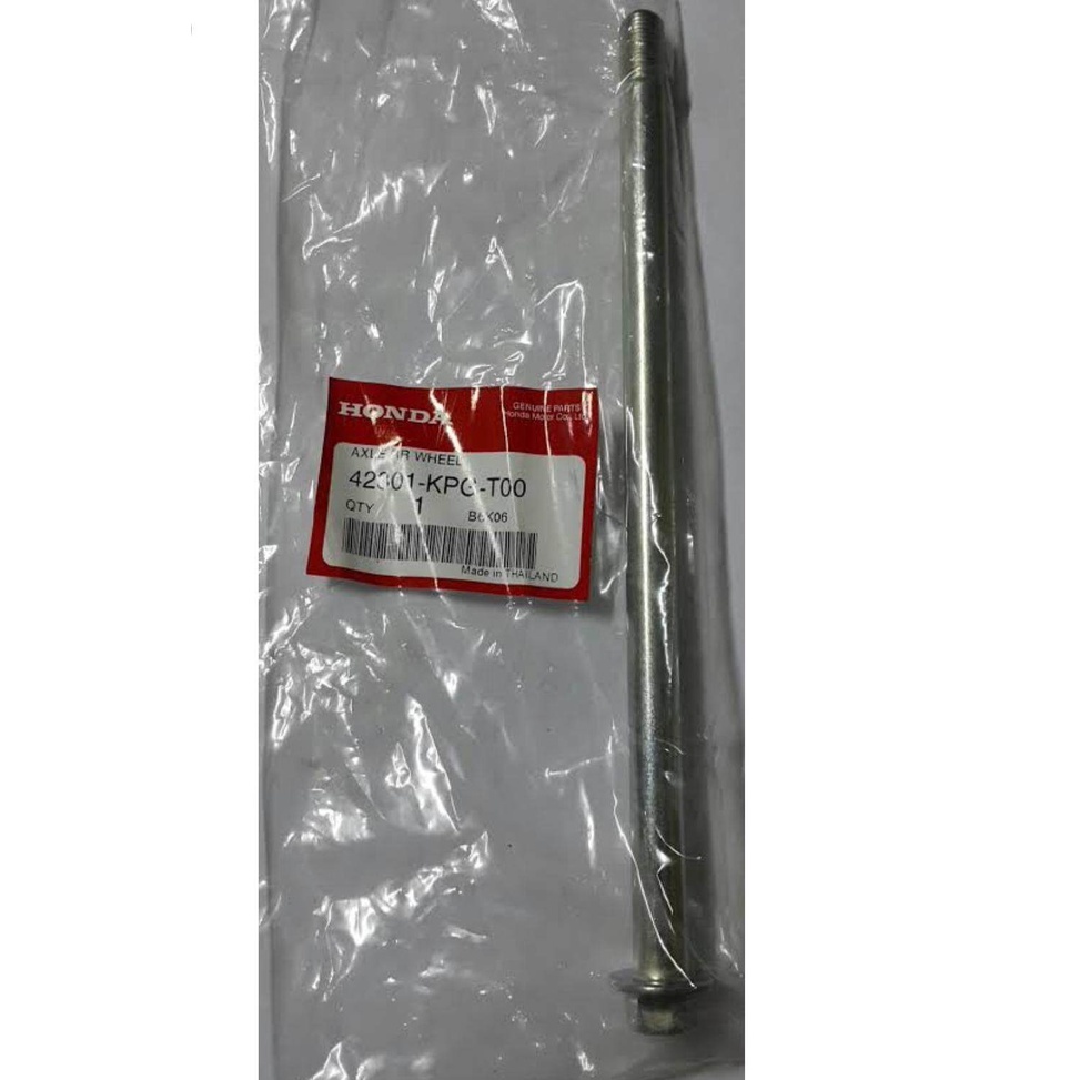 42301-KPG-T00/90306-KGH-901เพลาล้อหลังพร้อมน็อตล็อค แท้ เวฟ125ไอ(ปลาวาฬ)ไนท์125 (1ชุด2ชิ้น)