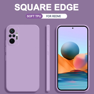 เคสมือถือ ซิลิโคน แบบนิ่ม ขอบเหลี่ยม สำหรับ Xiaomi Mi Redmi Note 8 9 9S 10S 10 Pro 9A 9T