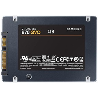 Samsung SSD 870 QVO SATA III 4TB เอสเอสดีซัมซุงของแท้ ประกันศูนย์ (MZ-77Q4T0BW)