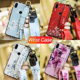 Casing vivo y 17 y 11 2019 y 3 y 53 y 7 s s 1 z 5 iqoo 3 neo y3 nex Wrist strap Flower Soft Case