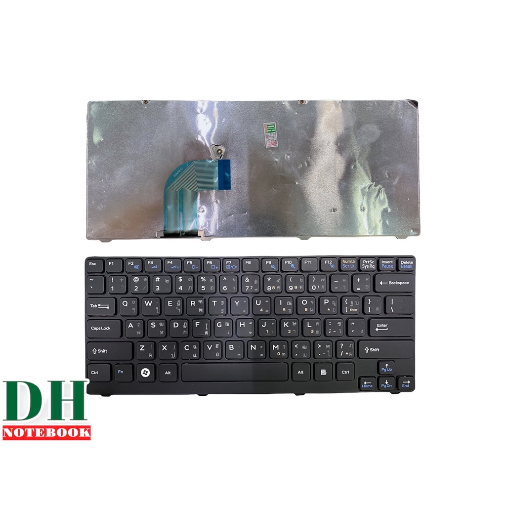 คีย์บอร์ดโน๊ตบุ๊ค keyboard SONY Vaio VGN CR VGNCR VGN-CR สีดำ TH-ENG