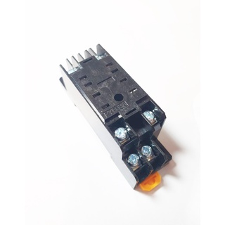 Relay Socket  DIN 8 ขา PYF08A ชนิดขาแบน แท่นฐานรีเลย์ Max 7A