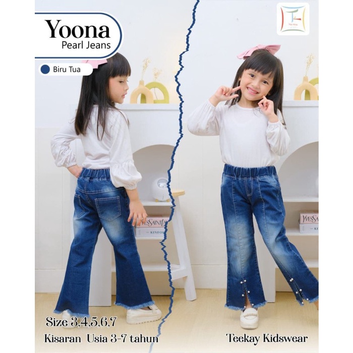 CUTE KIDS JEANS/ YOONA ZARA JEANS by TEEKAY
