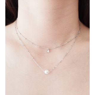 nevernjewelry / สร้อยคอมุกแท้/ natural freshwater pearl necklace / สร้อยคอมุกน้ำจืดแท้ / pearl necklace03