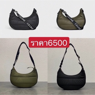 พรี Celine hobo nylon 196972 กระเป๋าสะพายกระเป๋าแฟชั่นกระเป๋าสะพายข้าง กระเป๋าผ้า