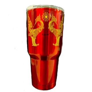 แก้วเก็บความเย็นขนาด30 oz. ลายหงษ์คู่กราฟฟิก พร้อมฝา ผลิตจากสแตนเลส 304 เป็นสแตนเลส  เก็บความเย็น-ร้อน ได้นาน พร้อมส่ง