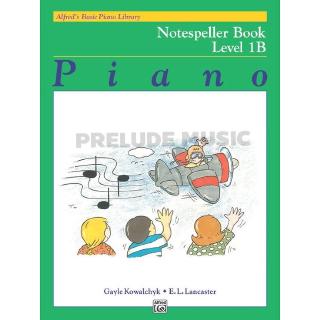 (โค้ดINCSM2Lลด70฿) Alfreds Basic Piano Library: Notespeller Book 1B 00-6187