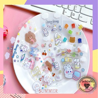 (T-S006) 🔥พร้อมส่ง🔥 สติ๊กเกอร์ ลายหมี สติ๊กเกอร์หมี สติ๊กเกอร์  สติกเกอร์หมี สติกเกอร์