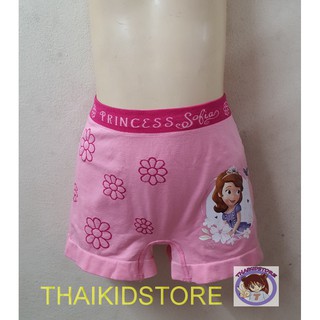 สินค้าลิขสิทธิ Disney Sofia ดิสนีย์ โซเฟีย กางเกงใน ขาสั้น Cotton Spandex เด็กหญิง อายุ 4-12+ ปี เนื้อนุ่มใส่สบาย