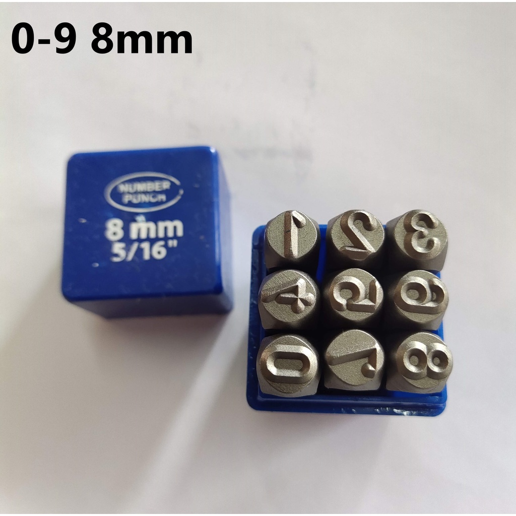 เหล็กตอกประทับตรา ตัวเลข ตัวอักษรณ์ 0-9 A-Z+& 3,4,5,6,8,10mm - รูปที่ 7