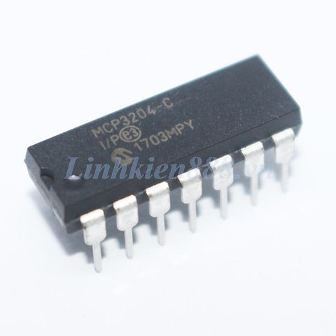 ตัวแปลง IC A/D MCP3204-C I/P DIP-14
