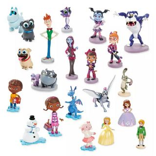 **แพคไม่สวย สีกล่องซีด** Disney Junior Mega Figurine Setรวมโมเดลการ์ตูนดิสนีย์ 21 ตัว ของแท้ ขนาดประมาณ 4 นิ้ว