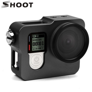 Gopro Hero 4 / 3+ เคสกรอบอลูมิเนียม โลหะ ฝาครอบเลนส์ UV สําหรับกล้องแอคชั่น Hero 4